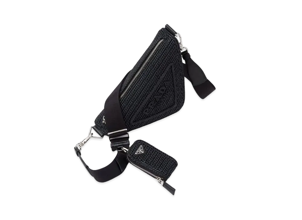 PRADA Triangle Crochet Bag "Black"