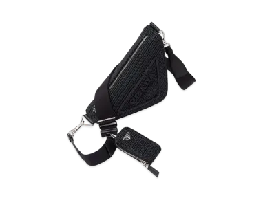 PRADA Triangle Crochet Bag "Black"