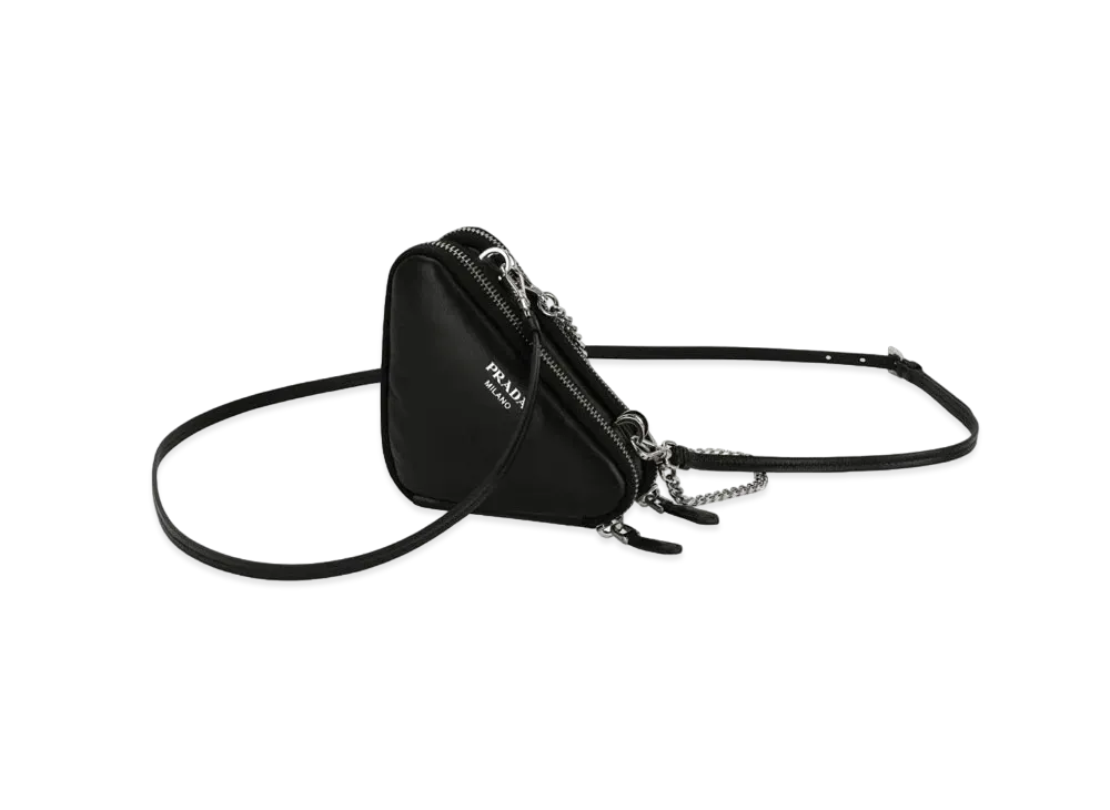 PRADA Nappa Leather Mini Pouch "Black"