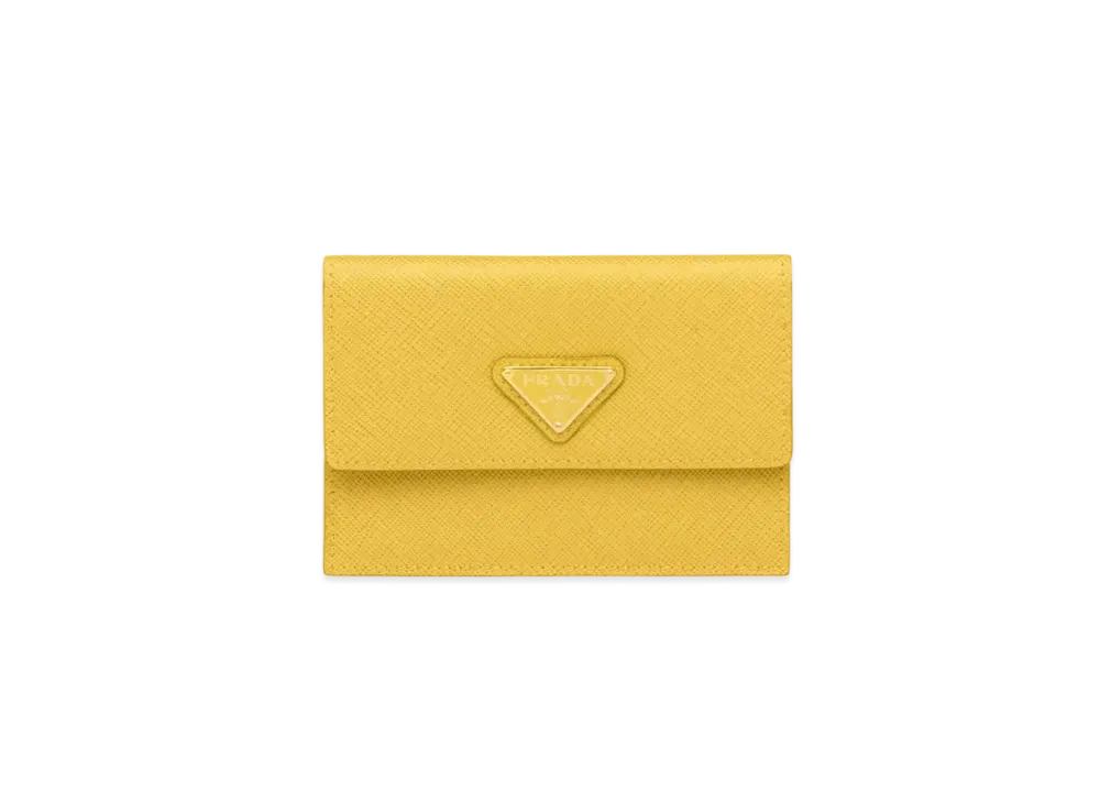 PRADA Saffiano Leather Briefcase "Sunny Yellow"