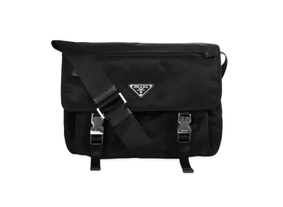 PRADA Tessuto Nylon Massenger Bag "Black"