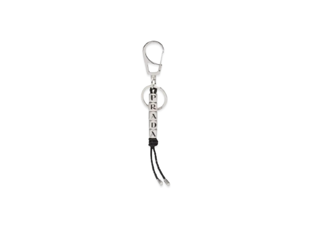 PRADA Nappa Leather Keychain "Black"