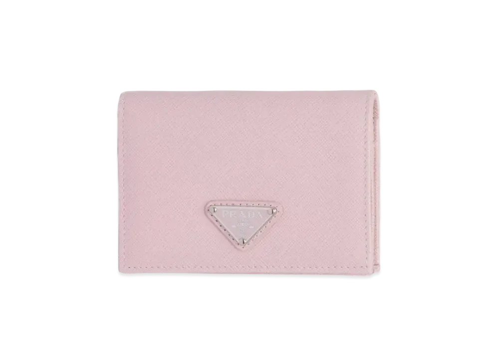 PRADA Small Saffiano Leather Wallet "Pink"