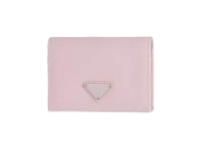 PRADA Small Saffiano Leather Wallet "Pink"