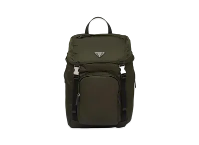 PRADA Re-Nylon Saffiano Leather Backpack Tundra "Black"