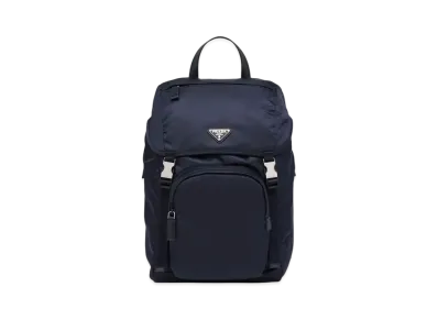 PRADA Re-Nylon Saffiano Leather Backpack "Navy"