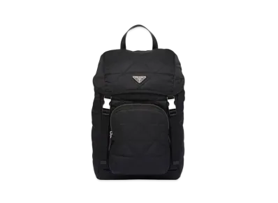 PRADA Re-Nylon Backpack with Topstitching "Black"