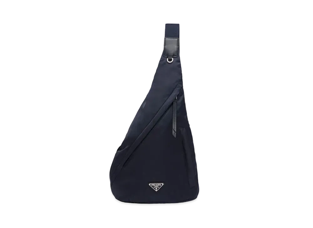 PRADA Re-Nylon Leather Backpack "Navy"
