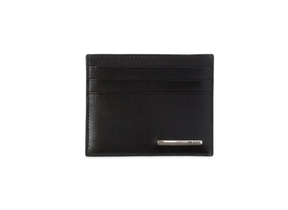PRADA Leather Card Holder "Black"