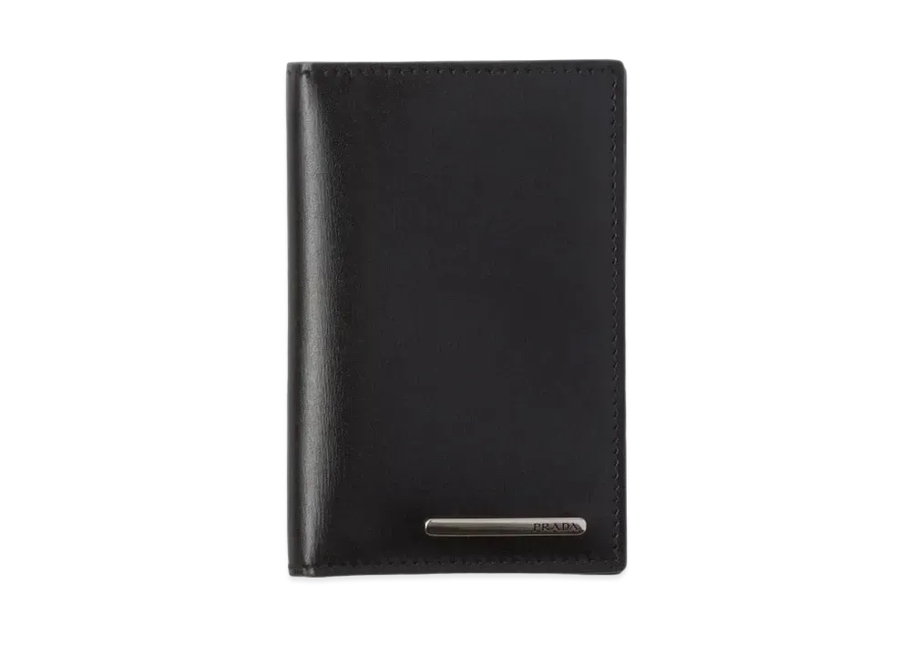 PRADA Leather Card Holder "Black"