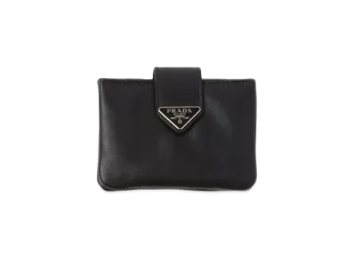PRADA Leather Card Holder "Black"