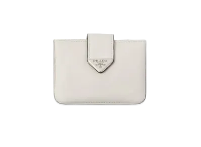 PRADA Leather Card Holder "White"