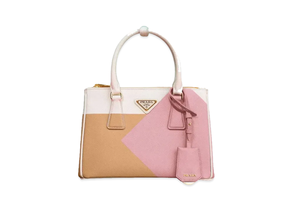 PRADA プラダサフィアーノスモールバッグ ガレリア ルクス ピンクベージュ PRADA プラダサフィアーノスモールバッグ ガレリア ルクス ピンク