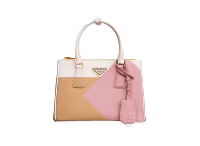 PRADA Galleria Saffiano Special Edition Small Bag "Yellow/Pink"