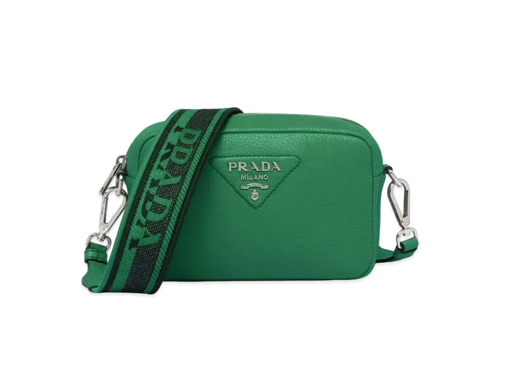 PRADA Small Leather Bag "Green"