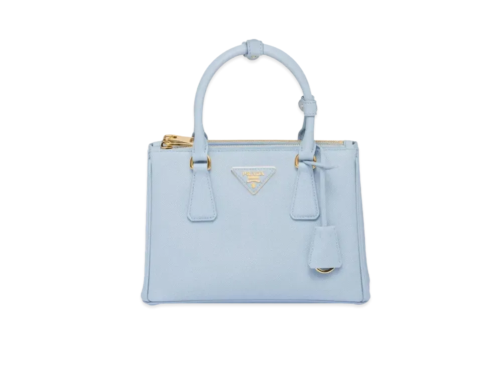 PRADA Small Prada Galleria Saffiano Leather Small Bag "Light Blue"