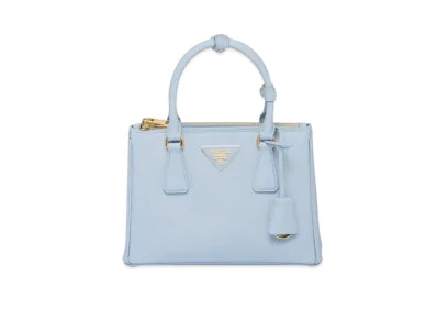 PRADA Small Prada Galleria Saffiano Leather Small Bag "Light Blue"