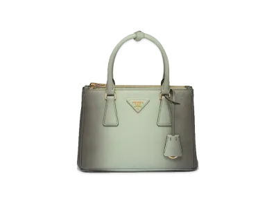 PRADA Galleria Sfumato Saffiano Leather Small Bag "Sfumato Pastel Green"