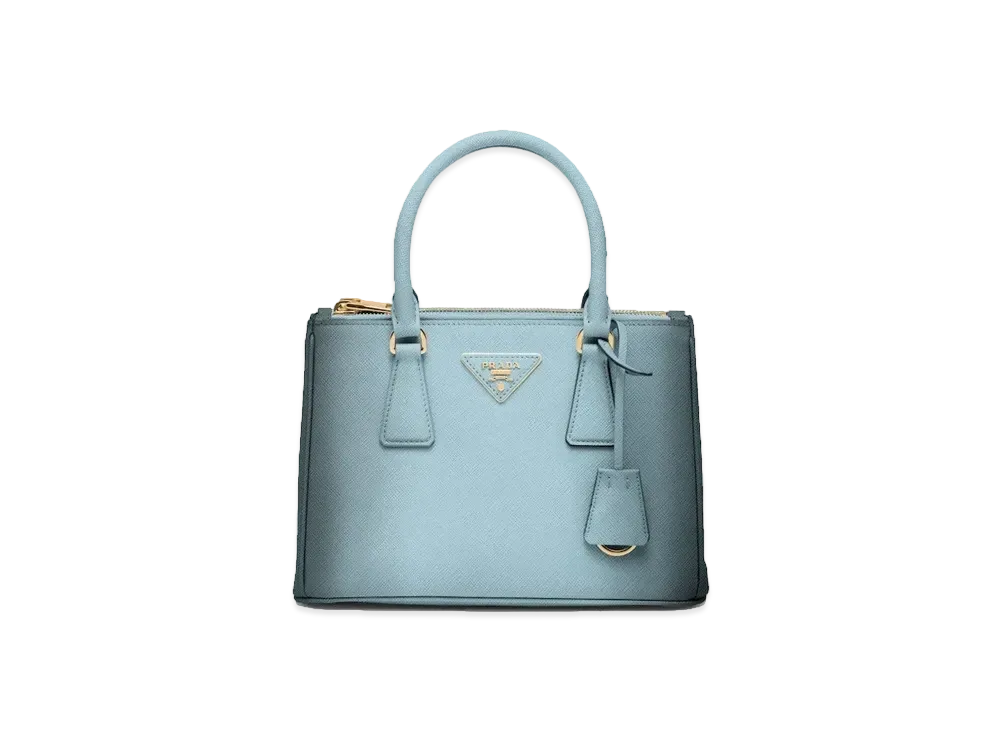 PRADA Galleria Sfumato Saffiano Leather Small Bag "Sfumato Light Blue"