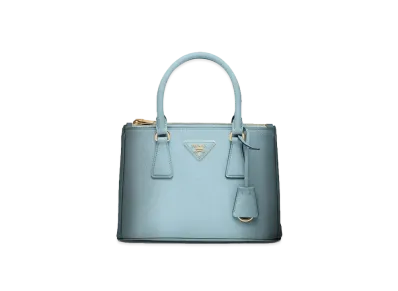 PRADA Galleria Sfumato Saffiano Leather Small Bag "Sfumato Light Blue"