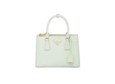 PRADA Galleria Saffiano Leather Small Bag "Pastel Green"