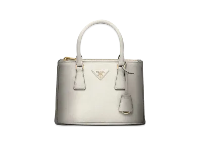 PRADA Galleria Sfumato Saffiano Leather Small Bag "Sfumato White"