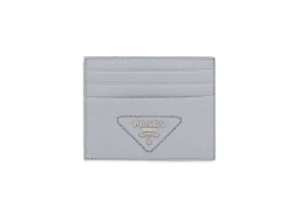 PRADA Leather Card Holder "Cornflower"