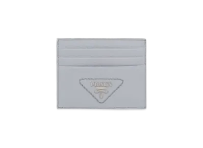 PRADA Leather Card Holder "Cornflower"