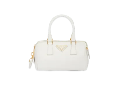 PRADA Saffiano Leather Top Handle Bag "White"