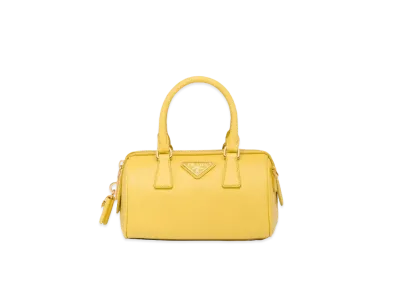 PRADA Saffiano Leather Top Handle Bag "Sunny Yellow"