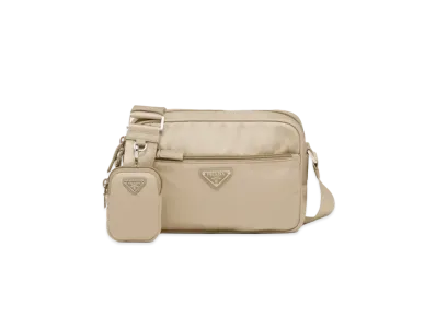 PRADA Re Nylon Shoulder Bag "Desert Beige"