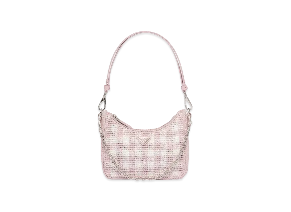 PRADA Re Edition Crochet Mini Bag "Alabaster Pink"