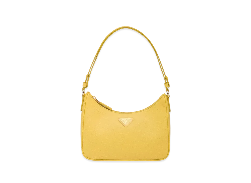 PRADA Re Edition Saffiano Leather Mini Bag "Sunny Yellow"