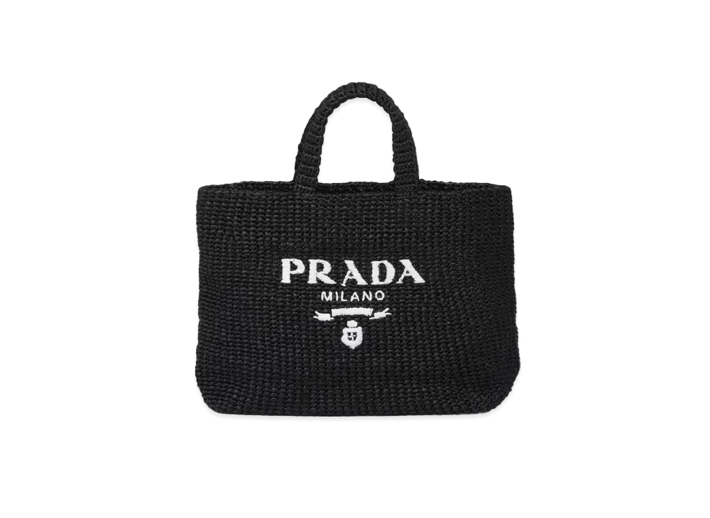 PRADA CrochetTote Bag "Black"