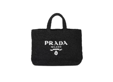 PRADA CrochetTote Bag "Black"