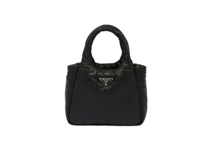 PRADA Soft Padded Nappa Leather Tote Bag "Black"