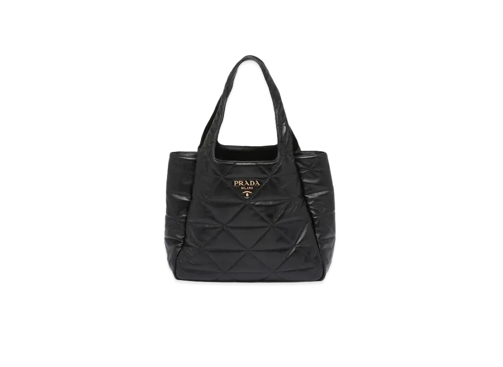 PRADA Large Nappa Tote Bag Stitching "Black"