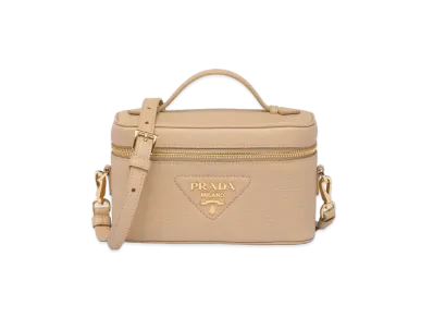 PRADA Leather Mini Bag "Sand Beige"