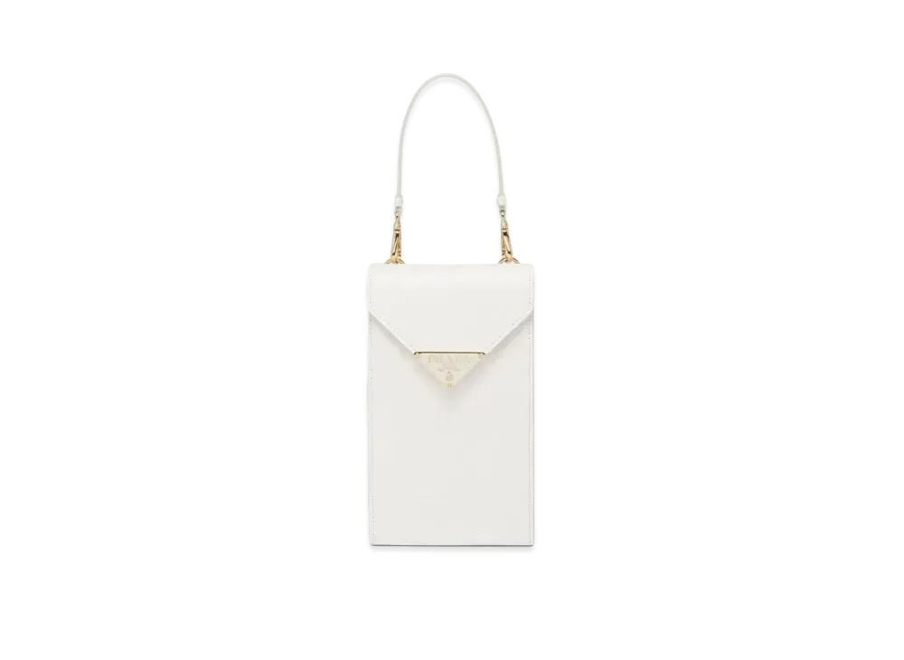 PRADA Saffiano Leather Mini Bag "White"