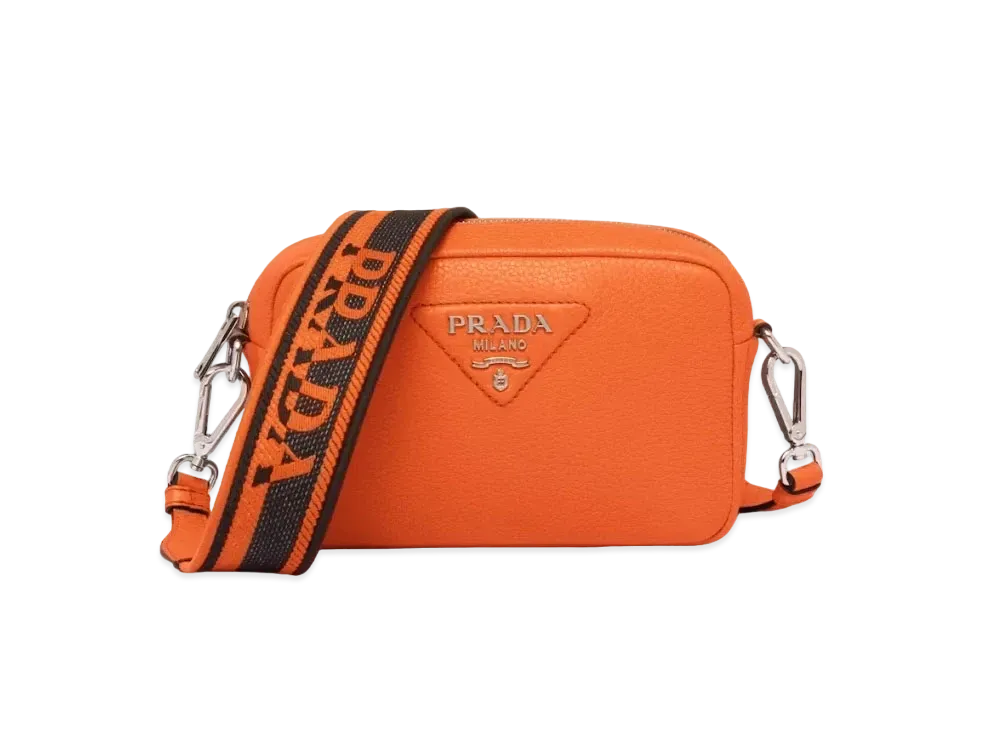 PRADA Small Leather Bag "Papaya"