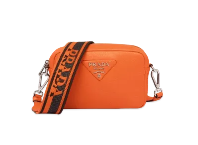 PRADA Small Leather Bag "Papaya"