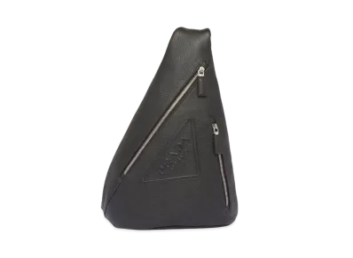 PRADA Leather Body Bag "Black"