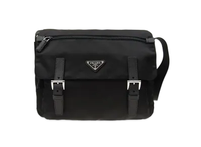 PRADA Medium Nylon Shoulder Bag "Black"