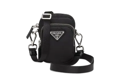 PRADA Mini Pouch Triangle Shoulder Bag "Black"