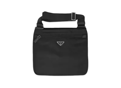 PRADA Tessuto Saffiano Nylon Shoulder Bag "Black"
