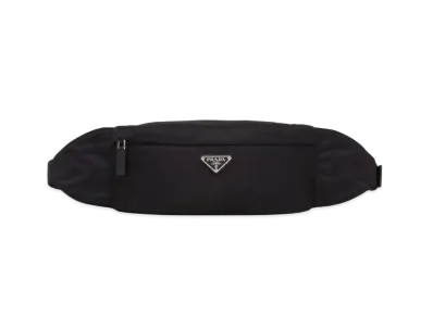 PRADA Re-Nylon and Saffiano Leather Belt Bag "Black"