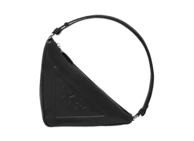 PRADA Triangle Leather Pouch "Black"