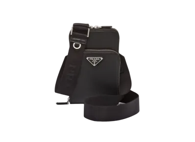 PRADA Saffiano Leather Smartphone Case "Black"