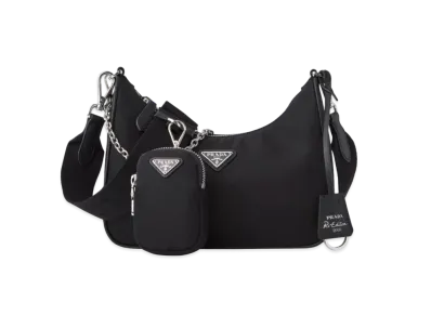 PRADA Re-Edition 2005 Nylon Shoulder Bag "Black"