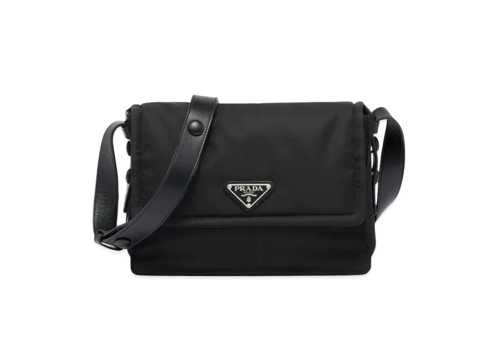 PRADA Small Padded Re-Nylon Shoulder Bag "Black"